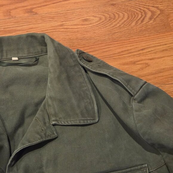 Wahler German Army Military Olive Green Field Shirt Womens Size 7 Grunge 1990s - Picture 6 of 14